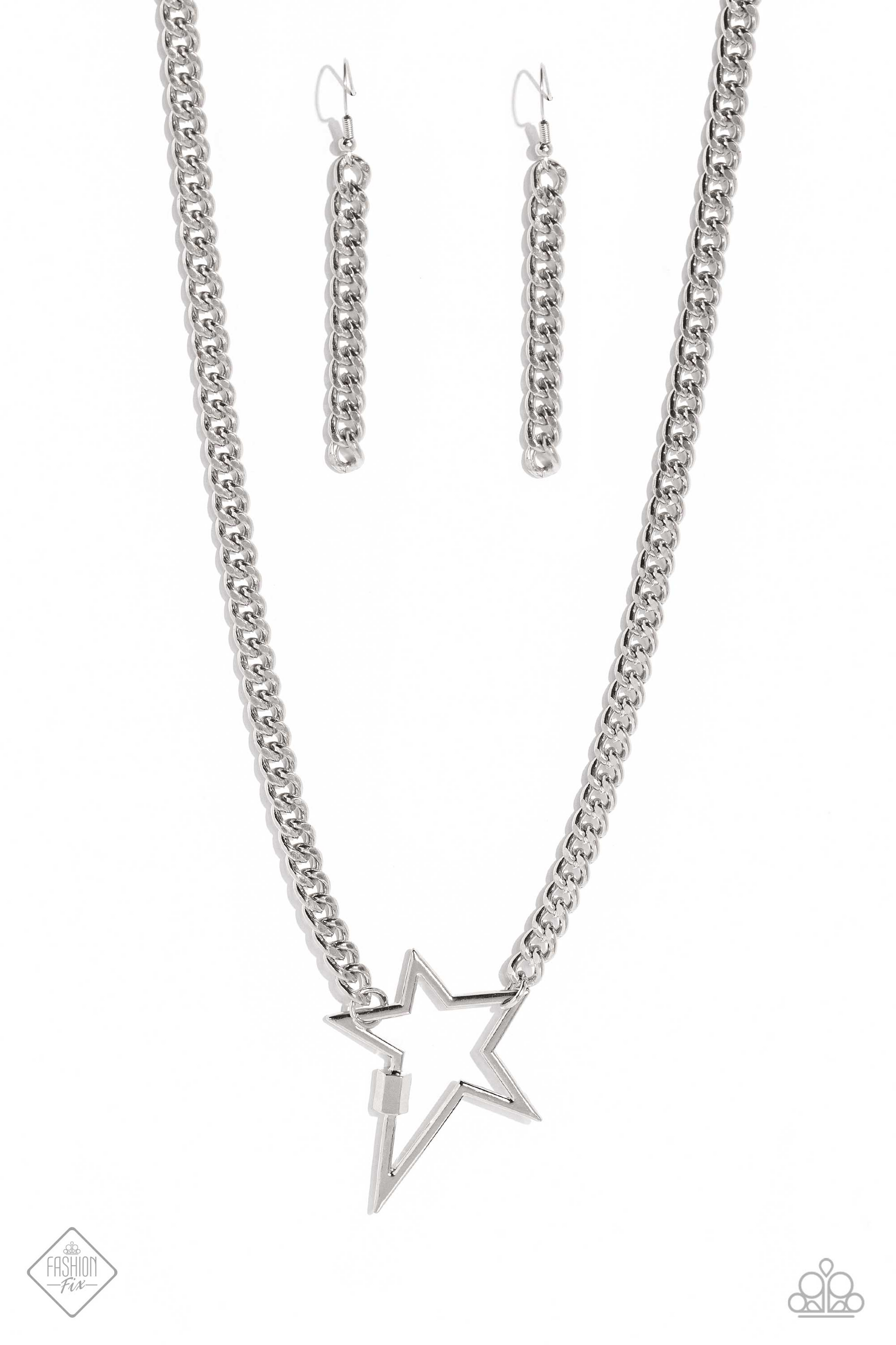 silver star necklace