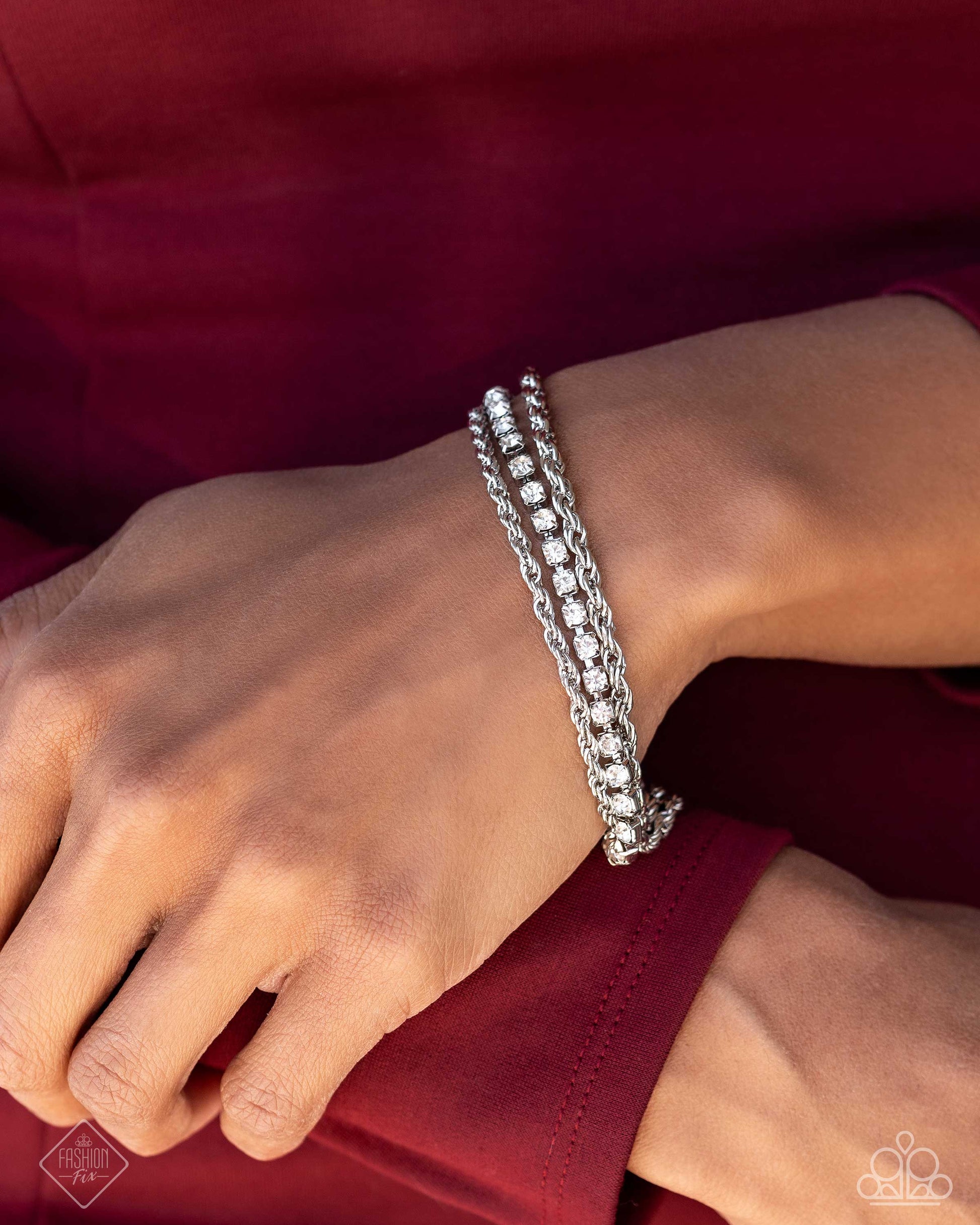 Excessive Embellishment - Silver Necklace Set