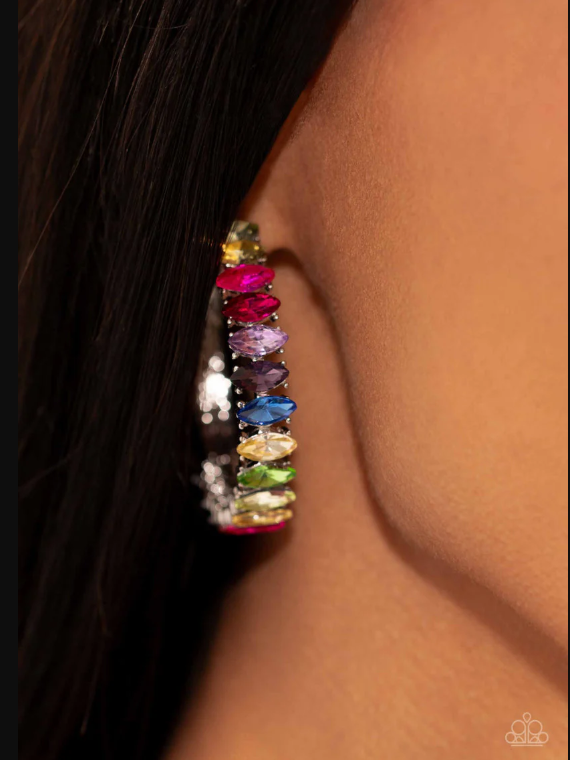 Rainbow Range - multi - Paparazzi earrings