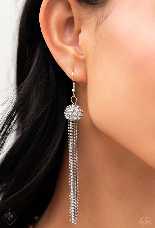 Polished Pageant - White Ring Set