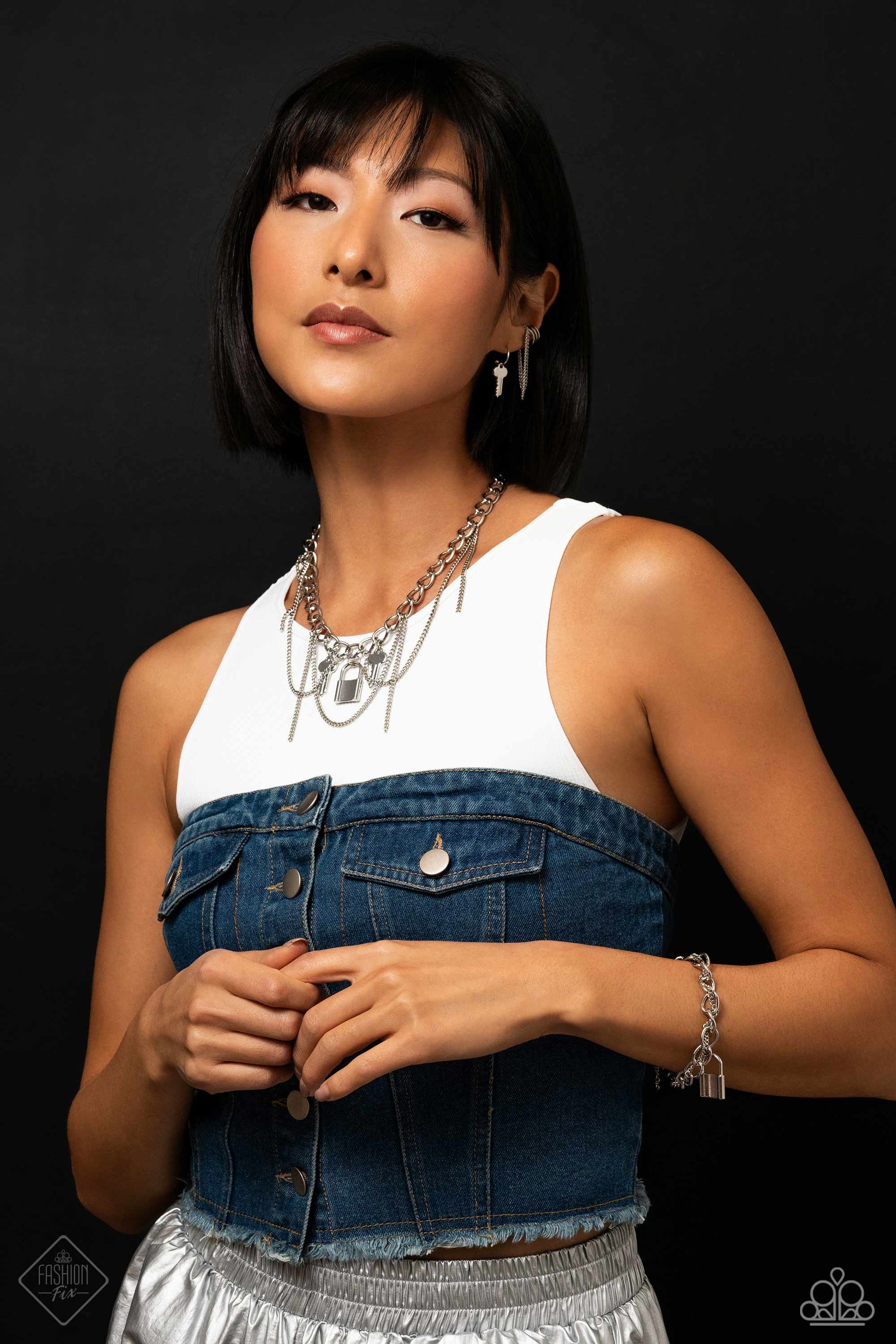 Necklace Set - Against the LOCK - Silver