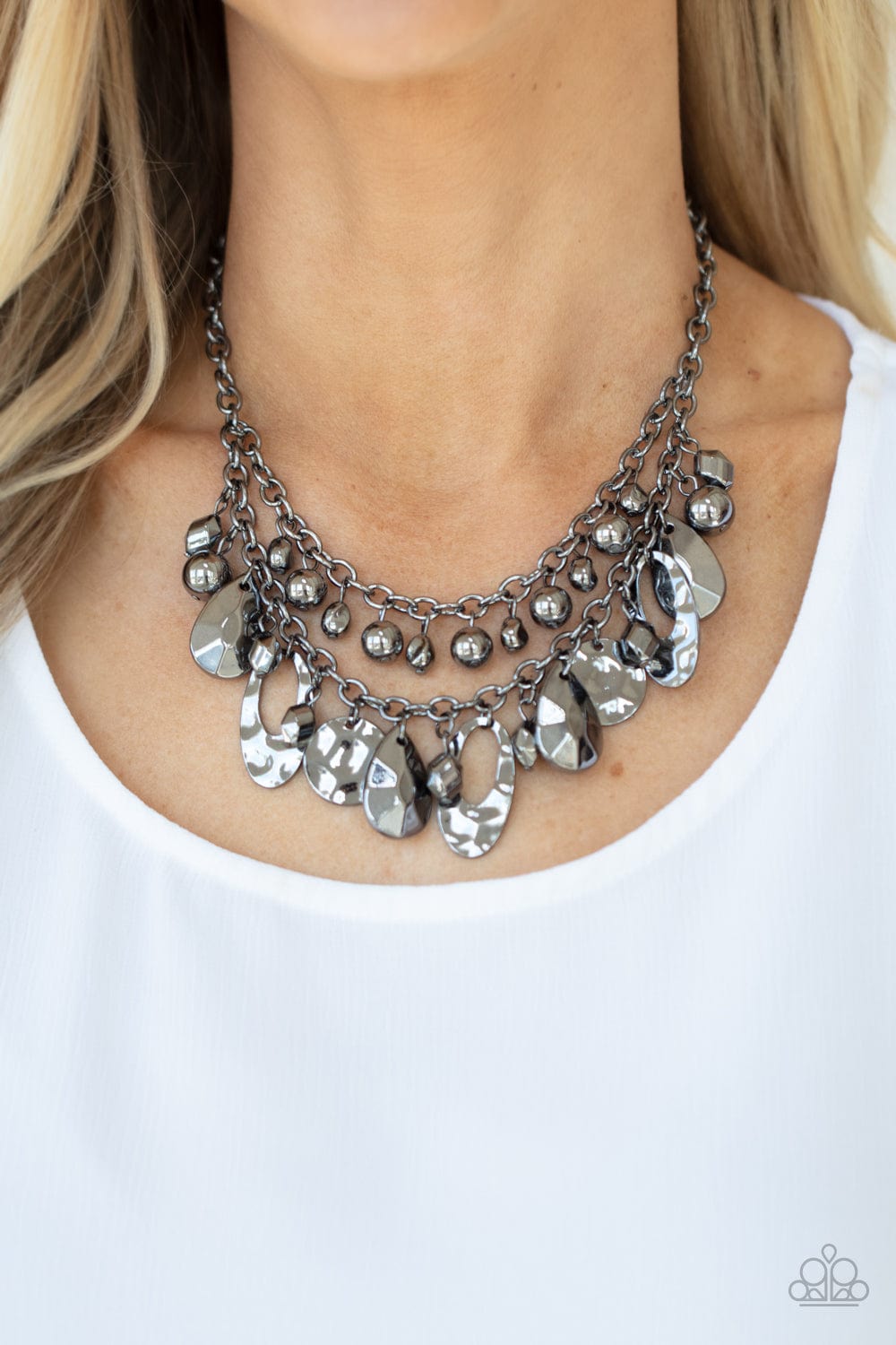 Extra Exhilarating Gray Necklace - GODDESSBLINGS