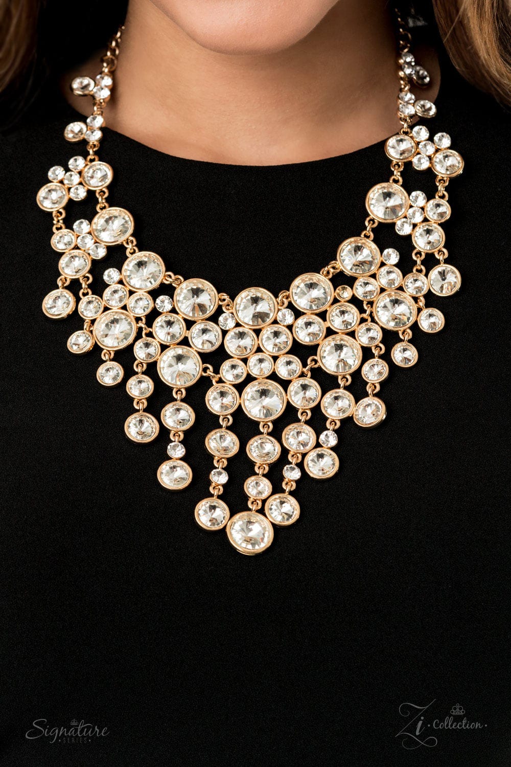 The Rosa Gold Bold Necklace - GODDESSBLINGS