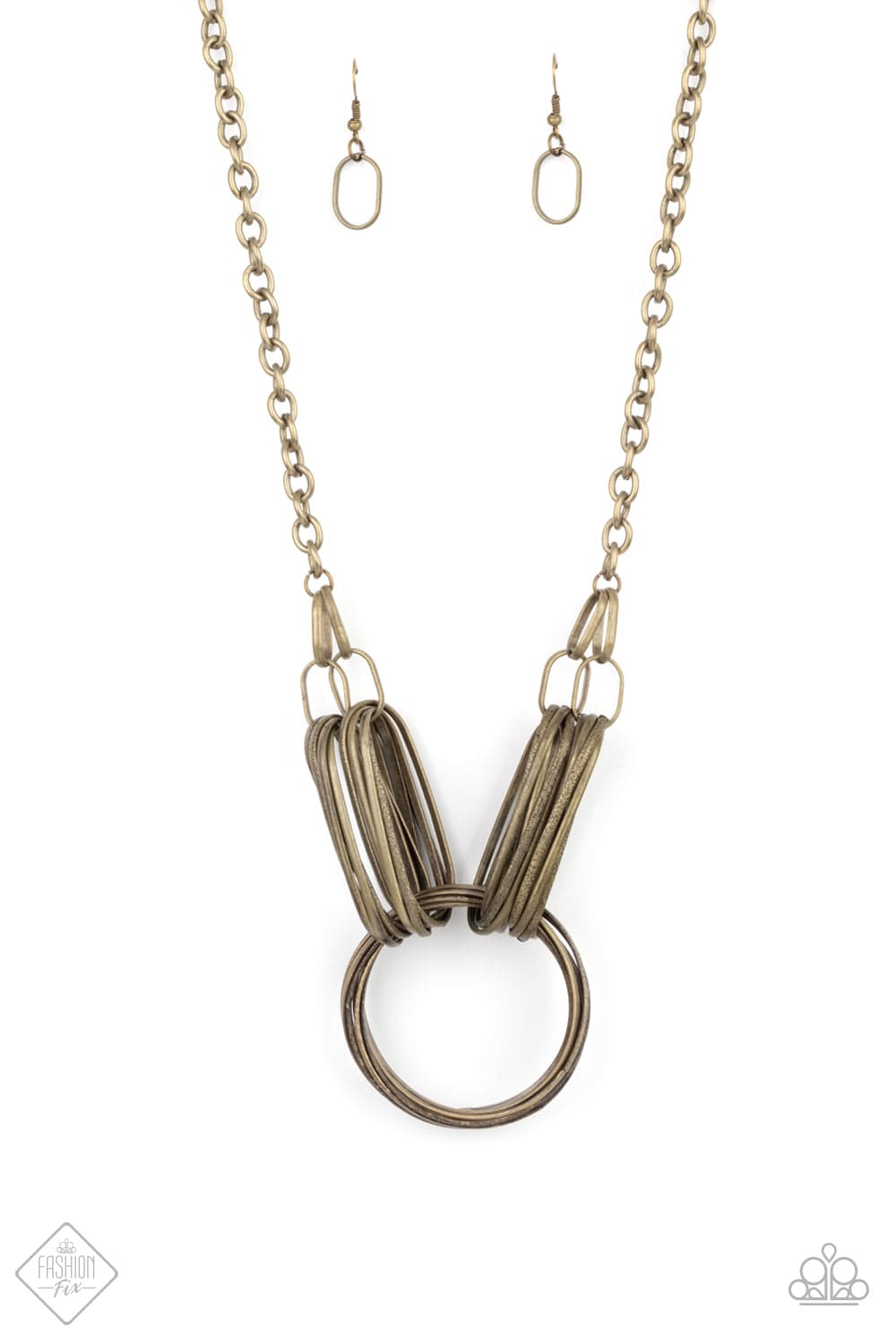 Lip Sync Links - Bold Brass Necklace - GODDESSBLINGS