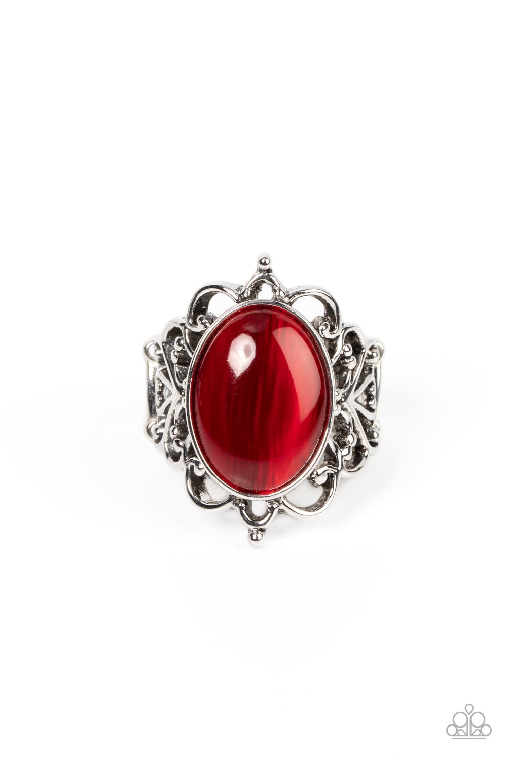 Radiantly Reminiscent - Red filigree ring - GODDESSBLINGS