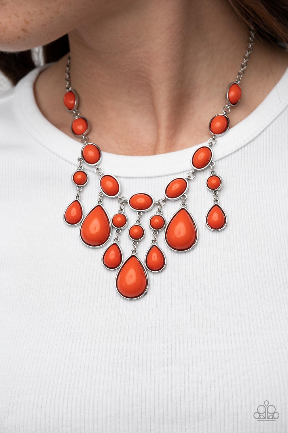 Mediterranean Mystery - Orange Necklace - GODDESSBLINGS