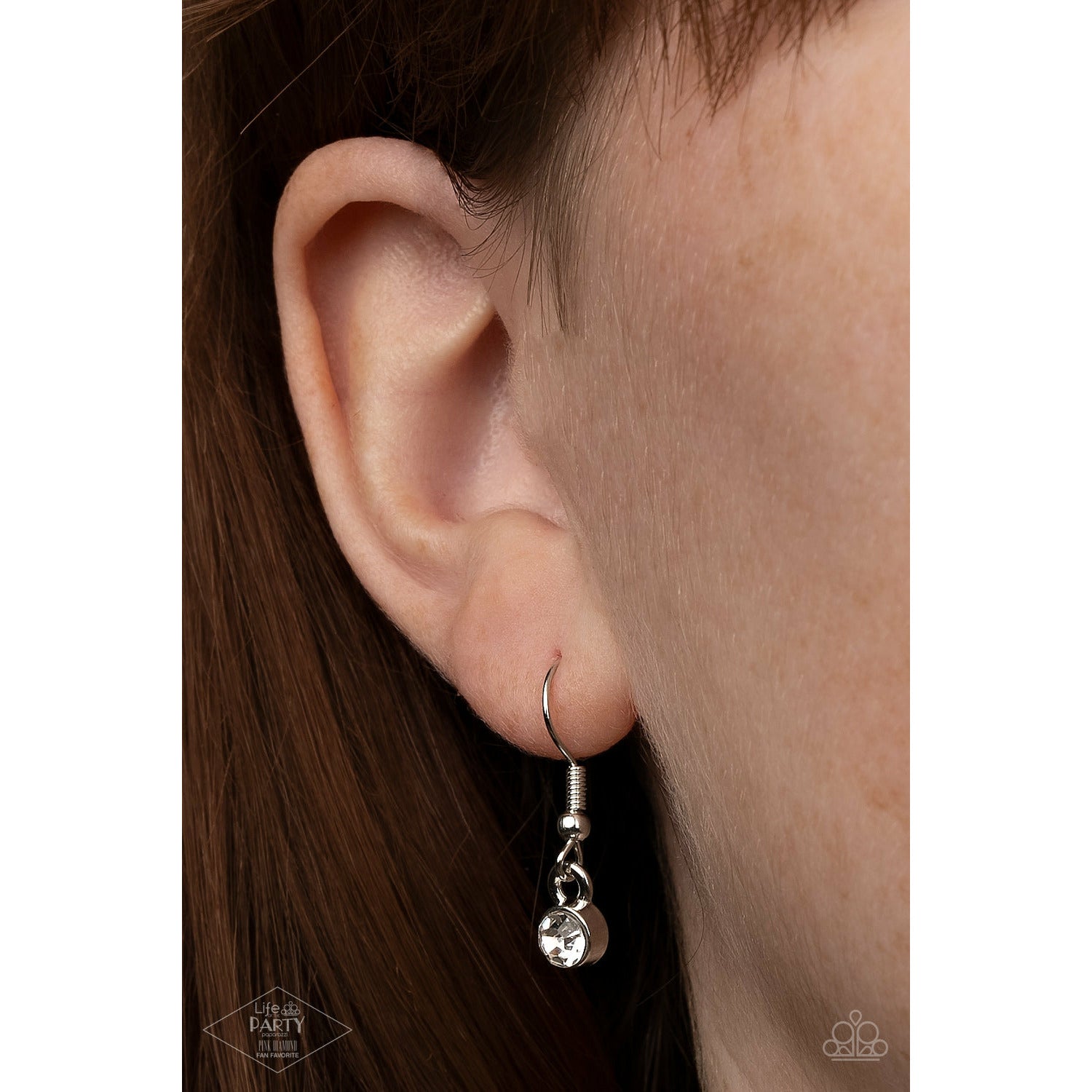 Never SLAY Never - Multi glassy white Necklace - GODDESSBLINGS