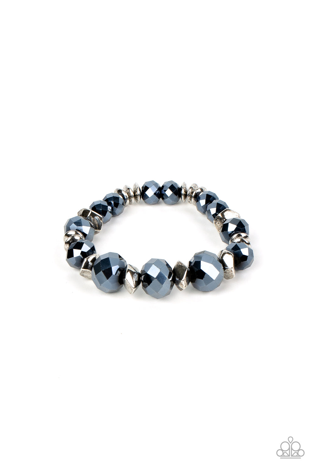 Astral Auras - Blue and silver Bracelet - GODDESSBLINGS