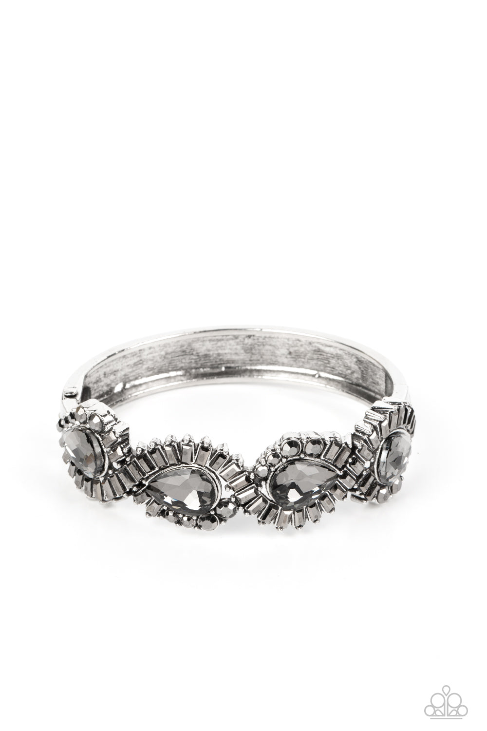For the Win - Silver teardrop rhinestones bracelet - GODDESSBLINGS