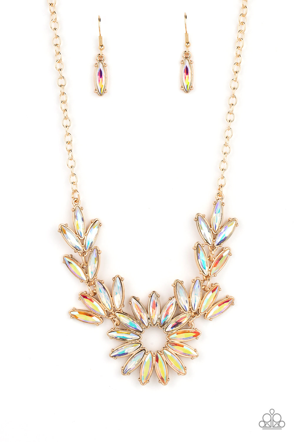Celestial Cruise - Gold leafy necklace - GODDESSBLINGS