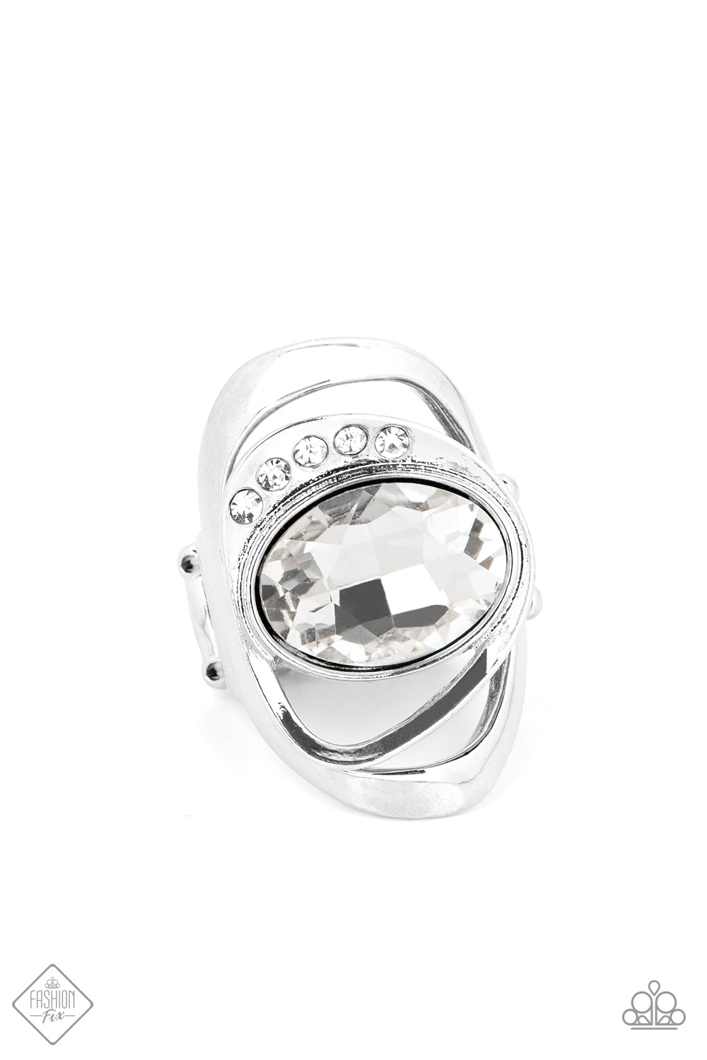 Mountain View Meadow - White Silver Ring - GODDESSBLINGS