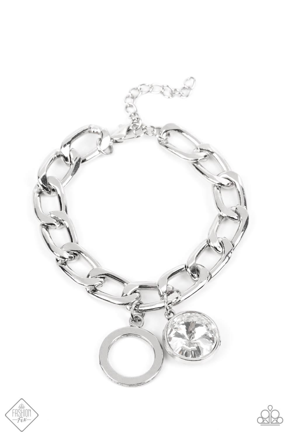Unyielding Roar - White charm bracelet - GODDESSBLINGS