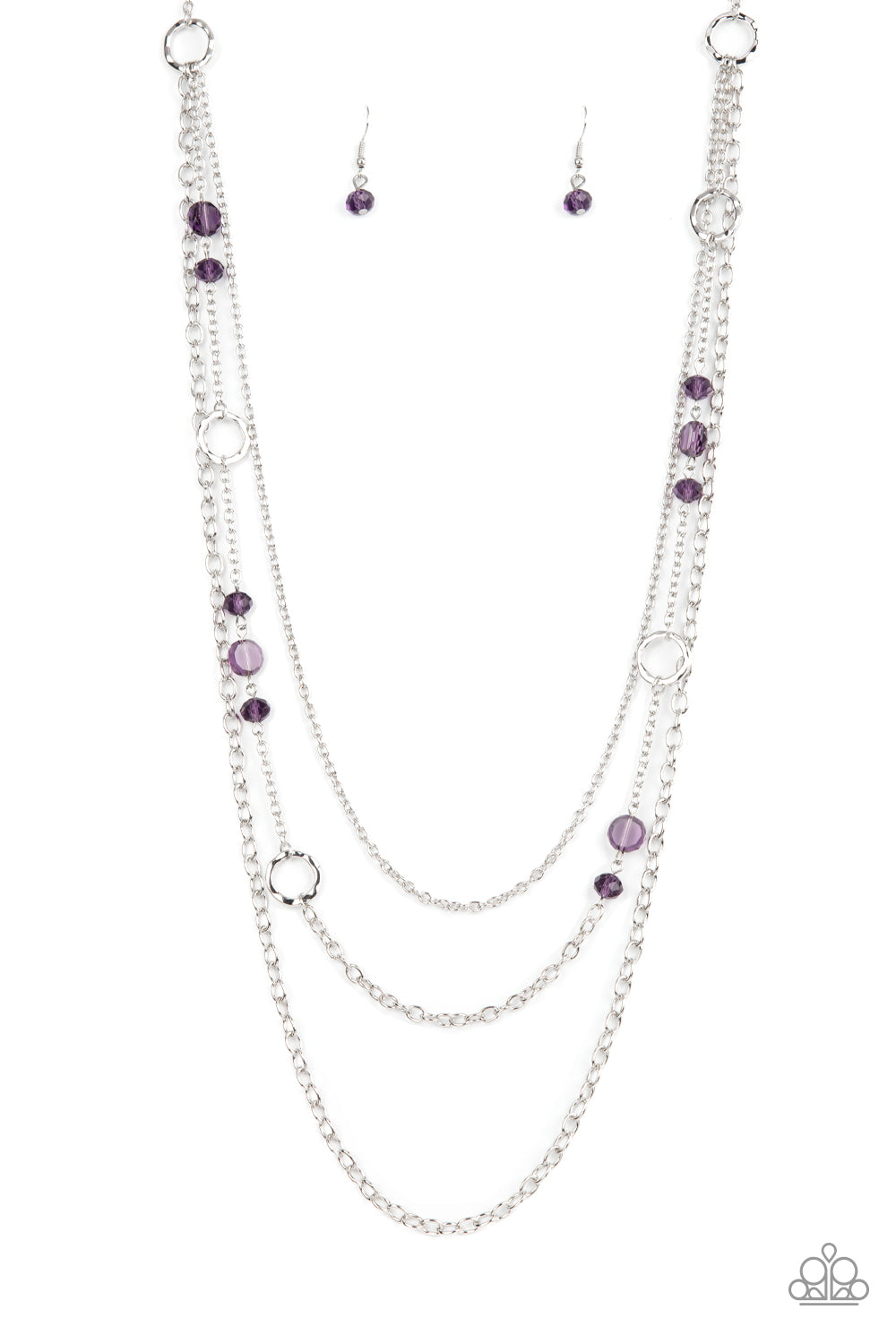 Starry-Eyed Eloquence - Purple Necklace - GODDESSBLINGS