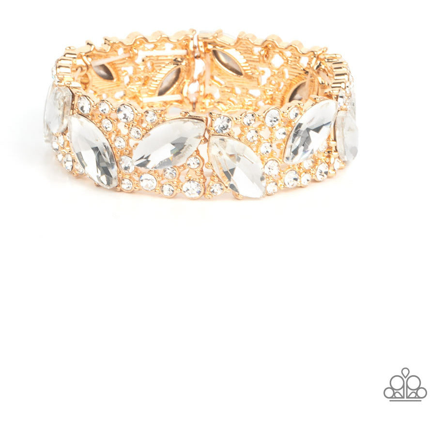 Rhinestone- Full Body Chills - Gold Bracelets - GODDESSBLINGS
