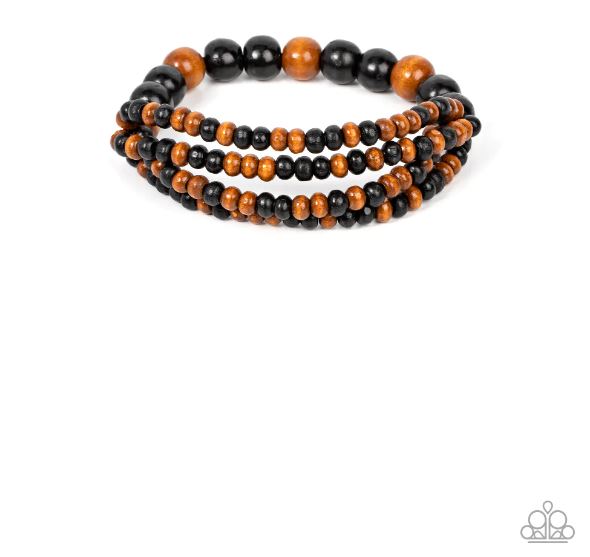 Oceania Oasis - black - Paparazzi bracelet - GODDESSBLINGS