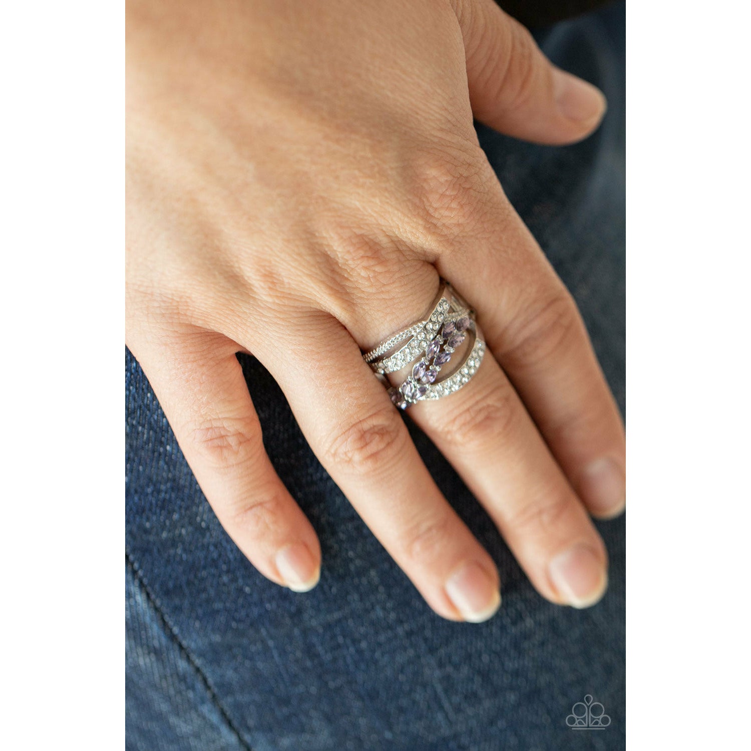 Emulating Elegance - Purple Ring - GODDESSBLINGS