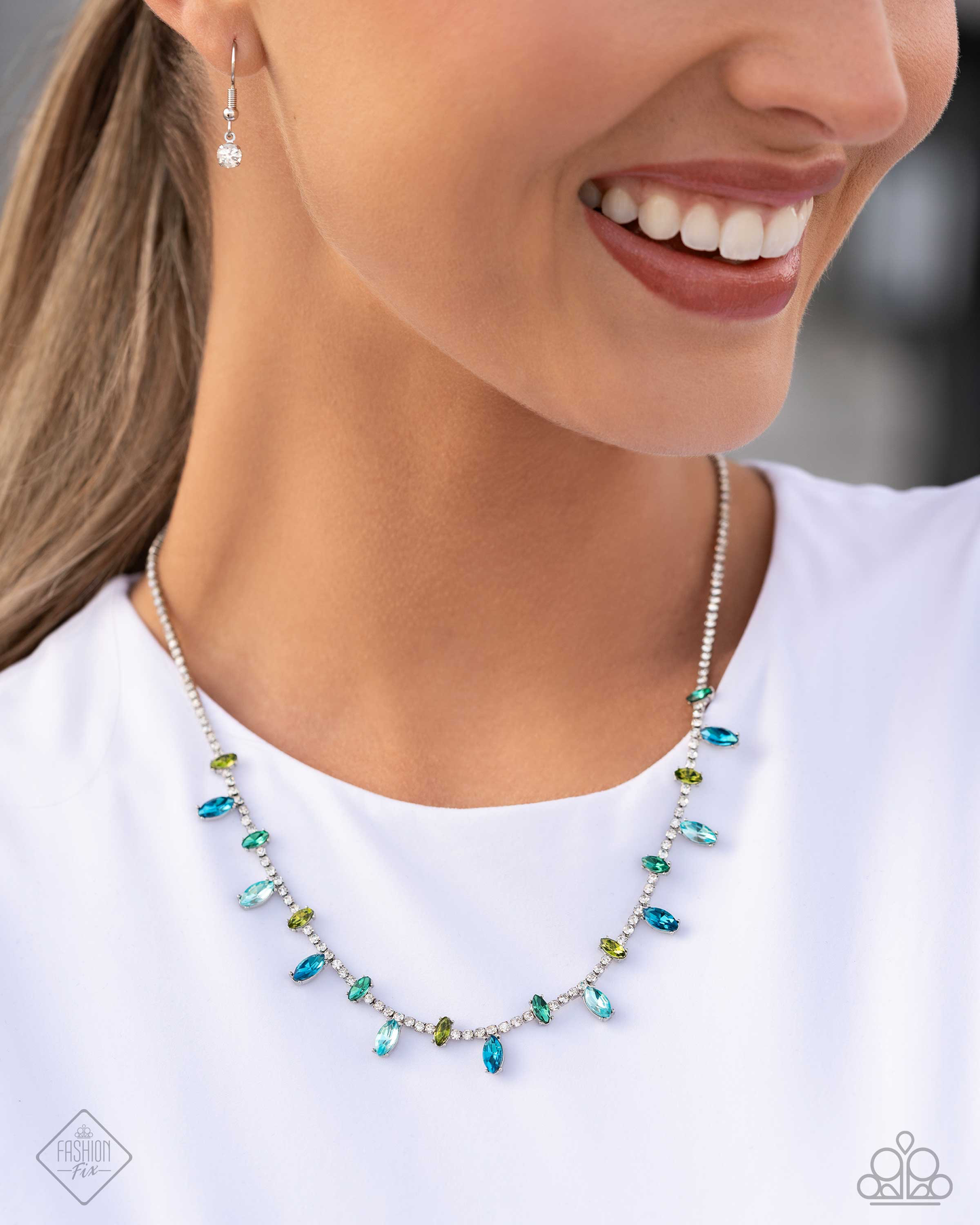 Fiercely 5th Avenue-Feminine Fashion Blue Necklace