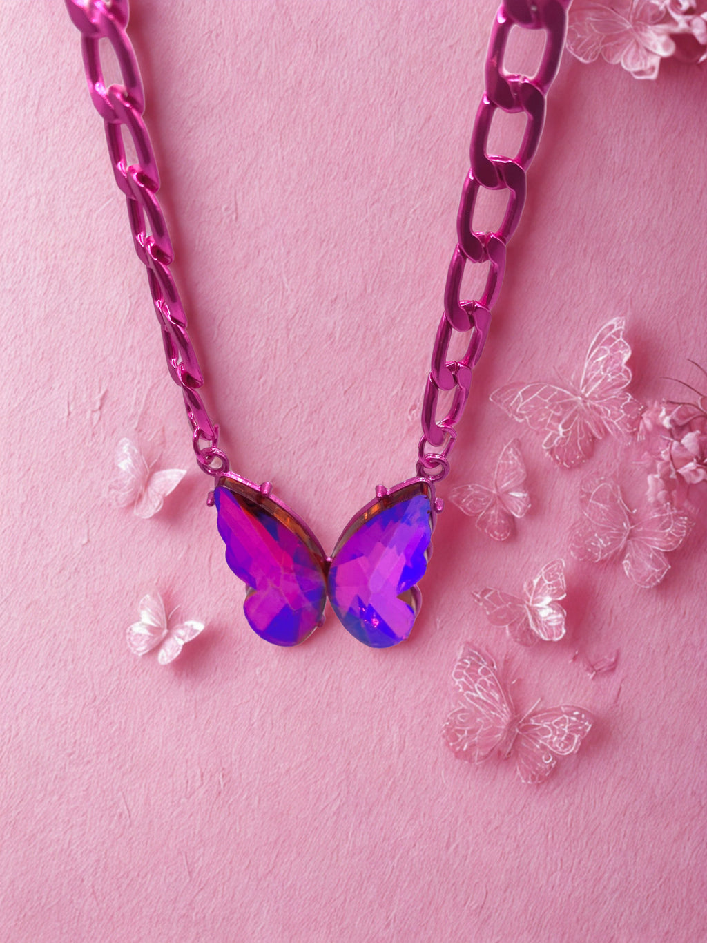 Fascinating Flyer a pink Necklace