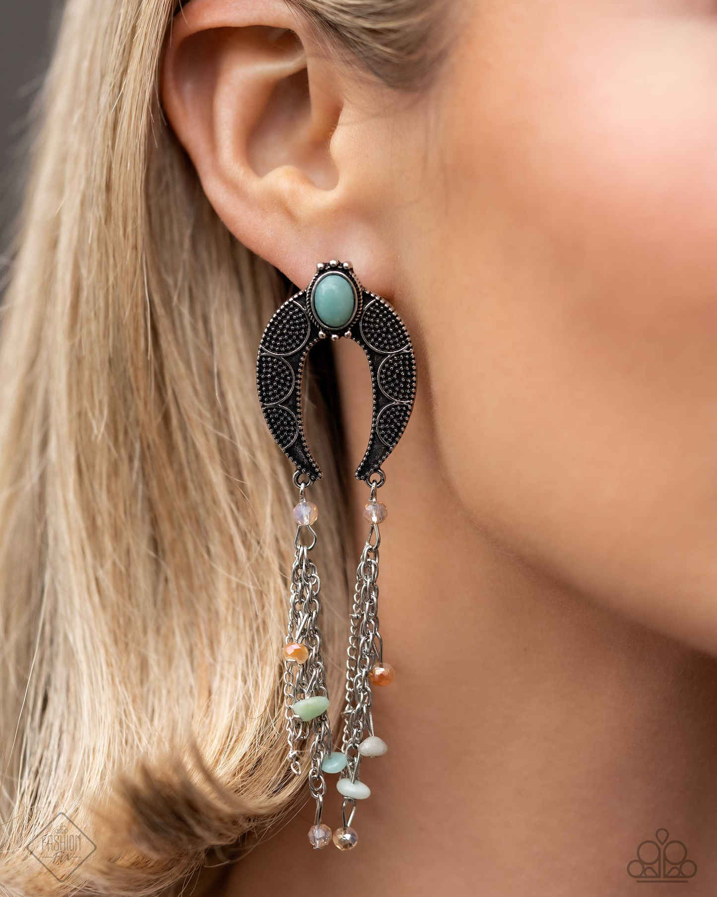 Sahara Sway - Blue Earrings Set