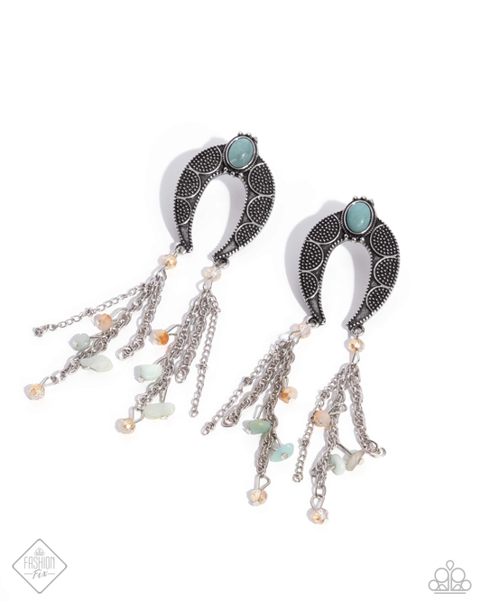 Sahara Sway - Blue Earrings Set