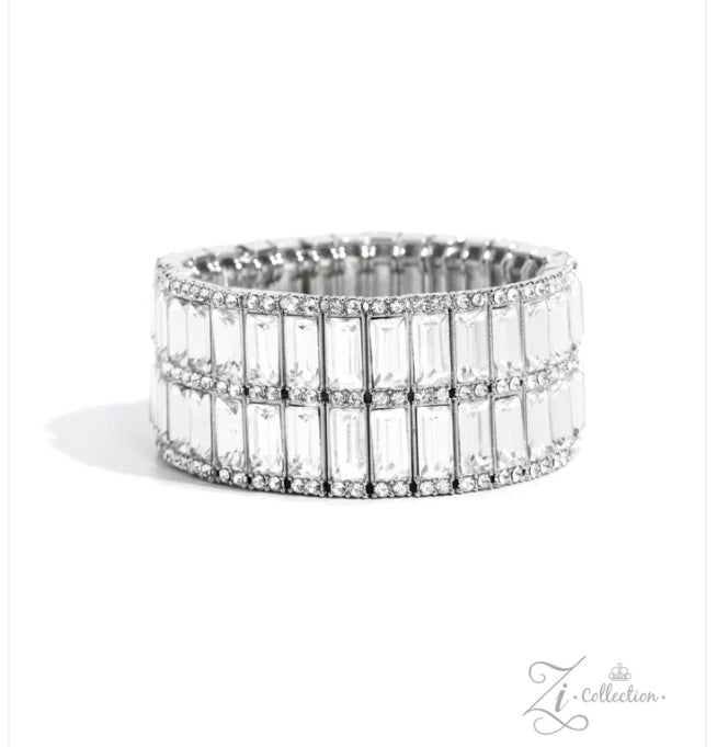 Paparazzi Ambitious Arrangement - White-Zi Collection Piece