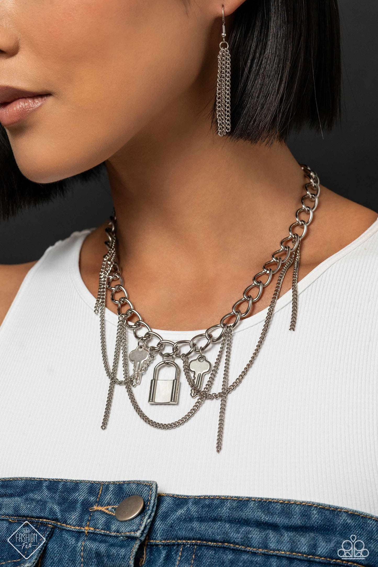 Necklace Set - Against the LOCK - Silver