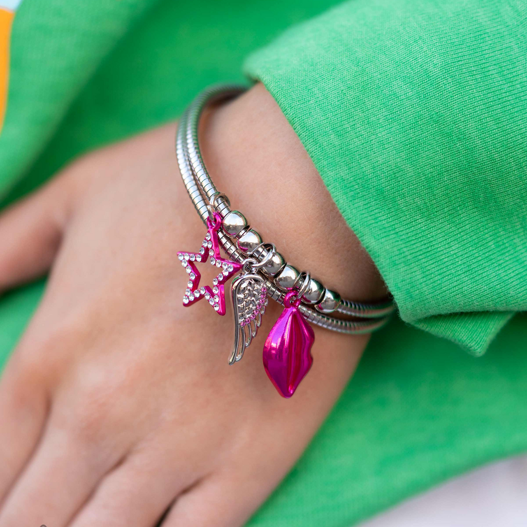 Popstar Privilege - Silver Charm bracelet