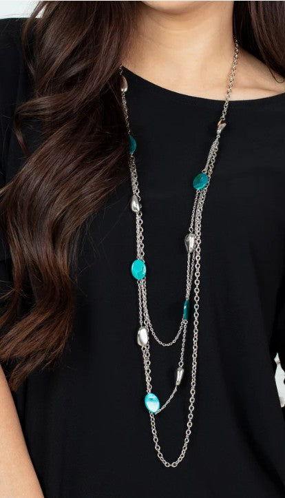 Barefoot and Beachbound - Blue Necklace