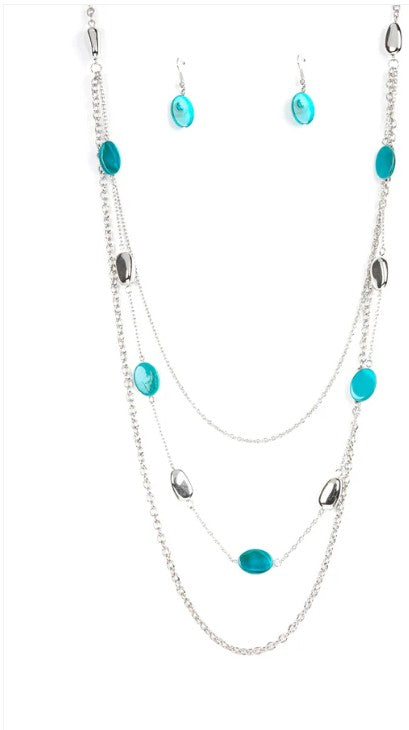 Barefoot and Beachbound - Blue Necklace