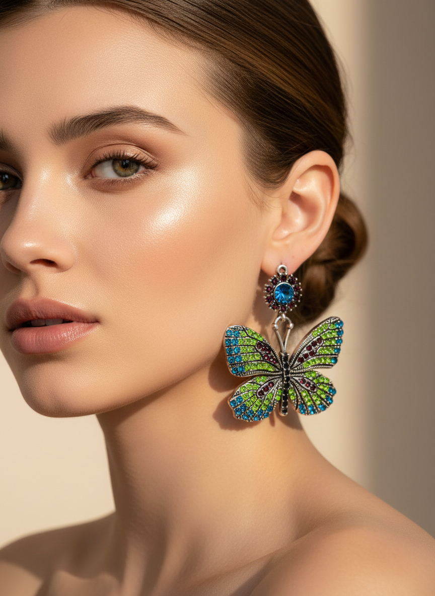 Close-up Earring Detail