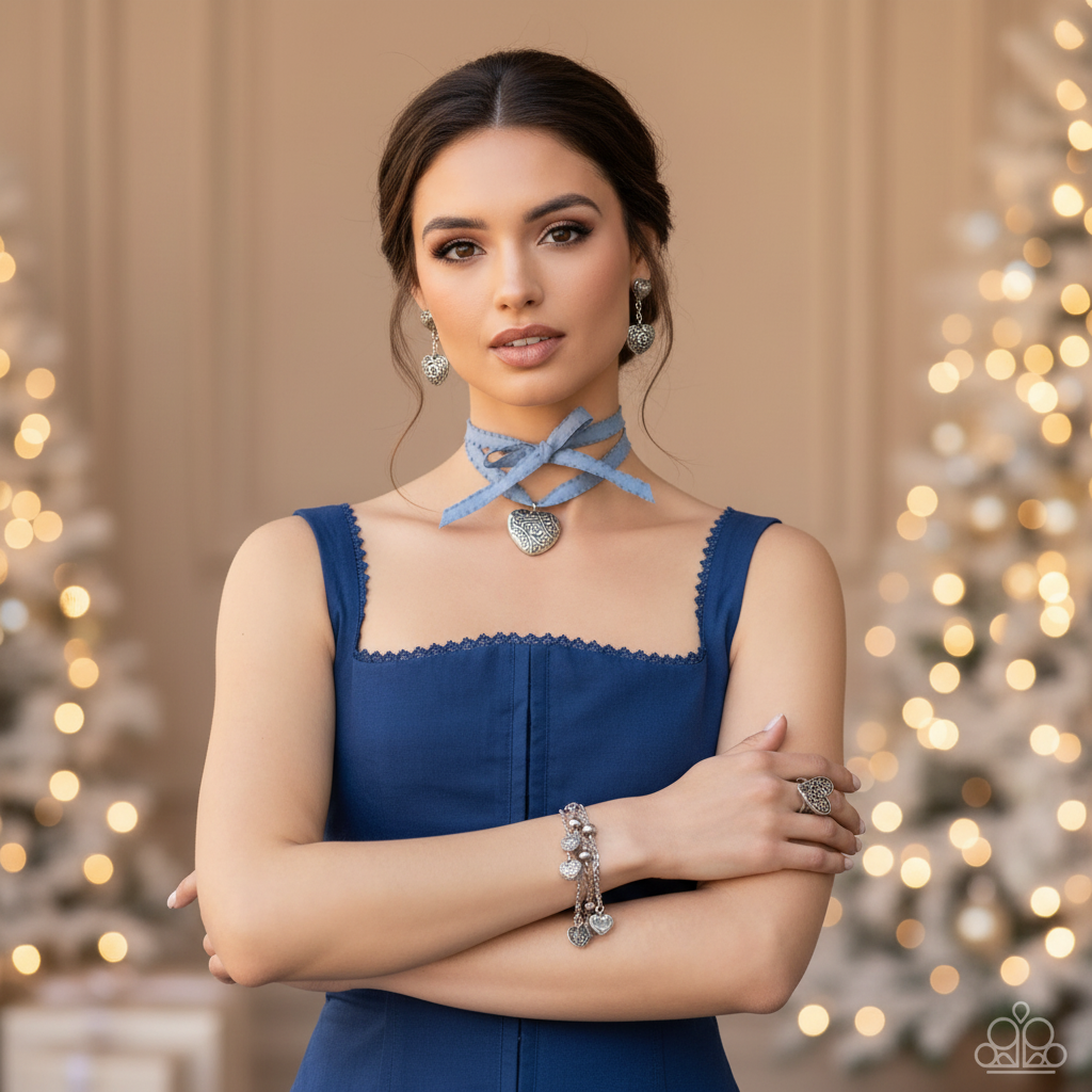 Full set in blue styling