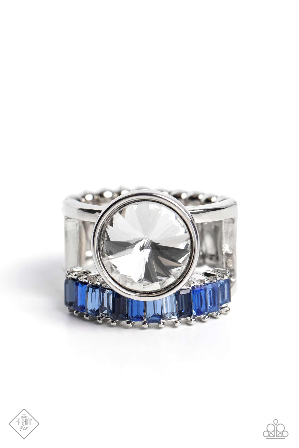 Balanced Bravura - Blue Silver Ring