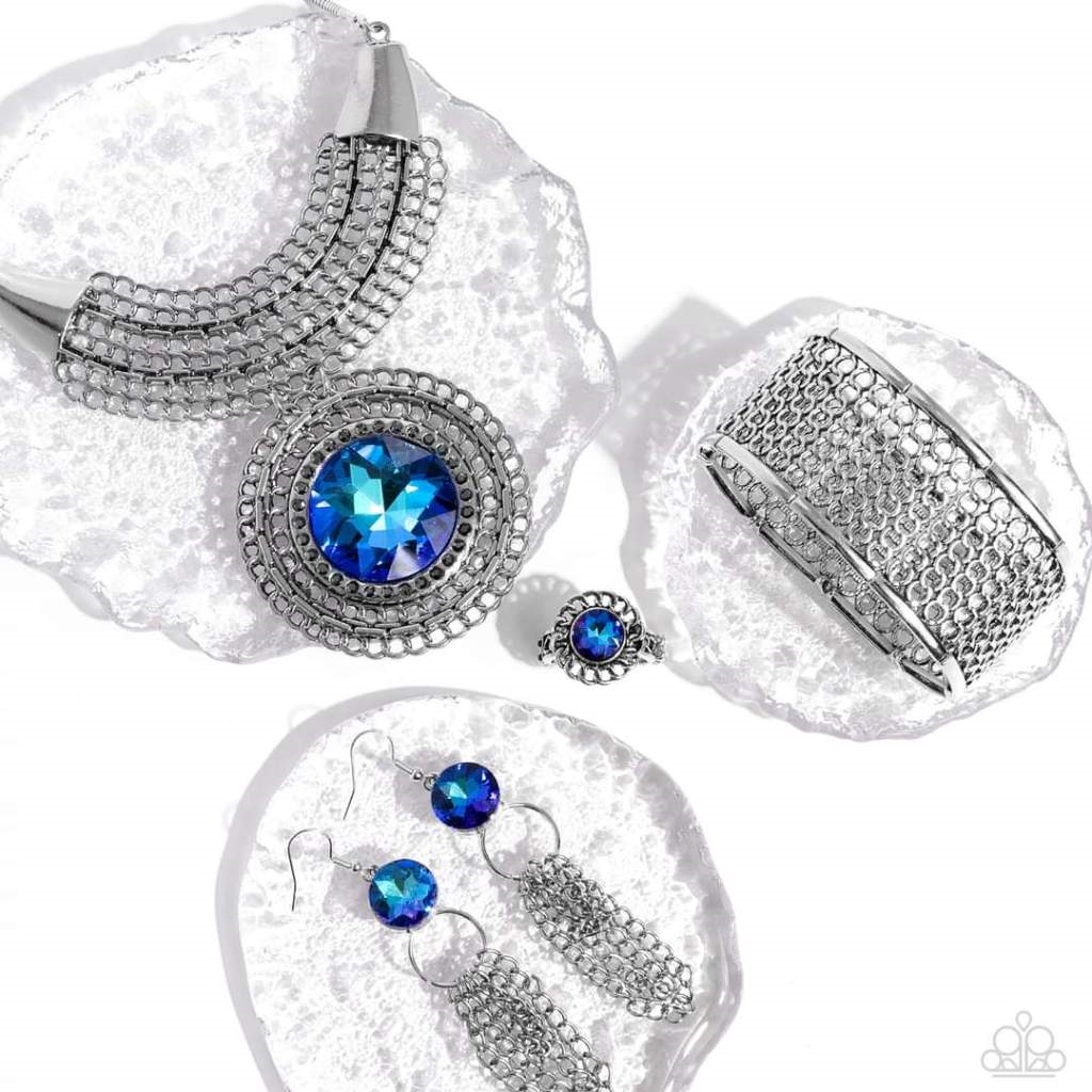 Excalibur Extravagance - Blue Necklace