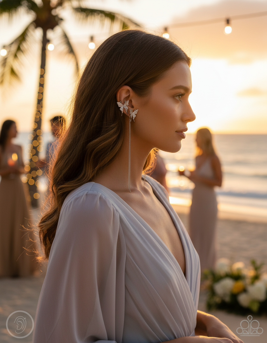 Luxury beach evening party