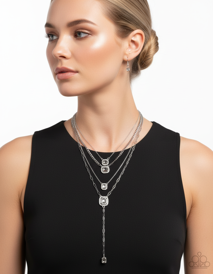 Model in black tank top