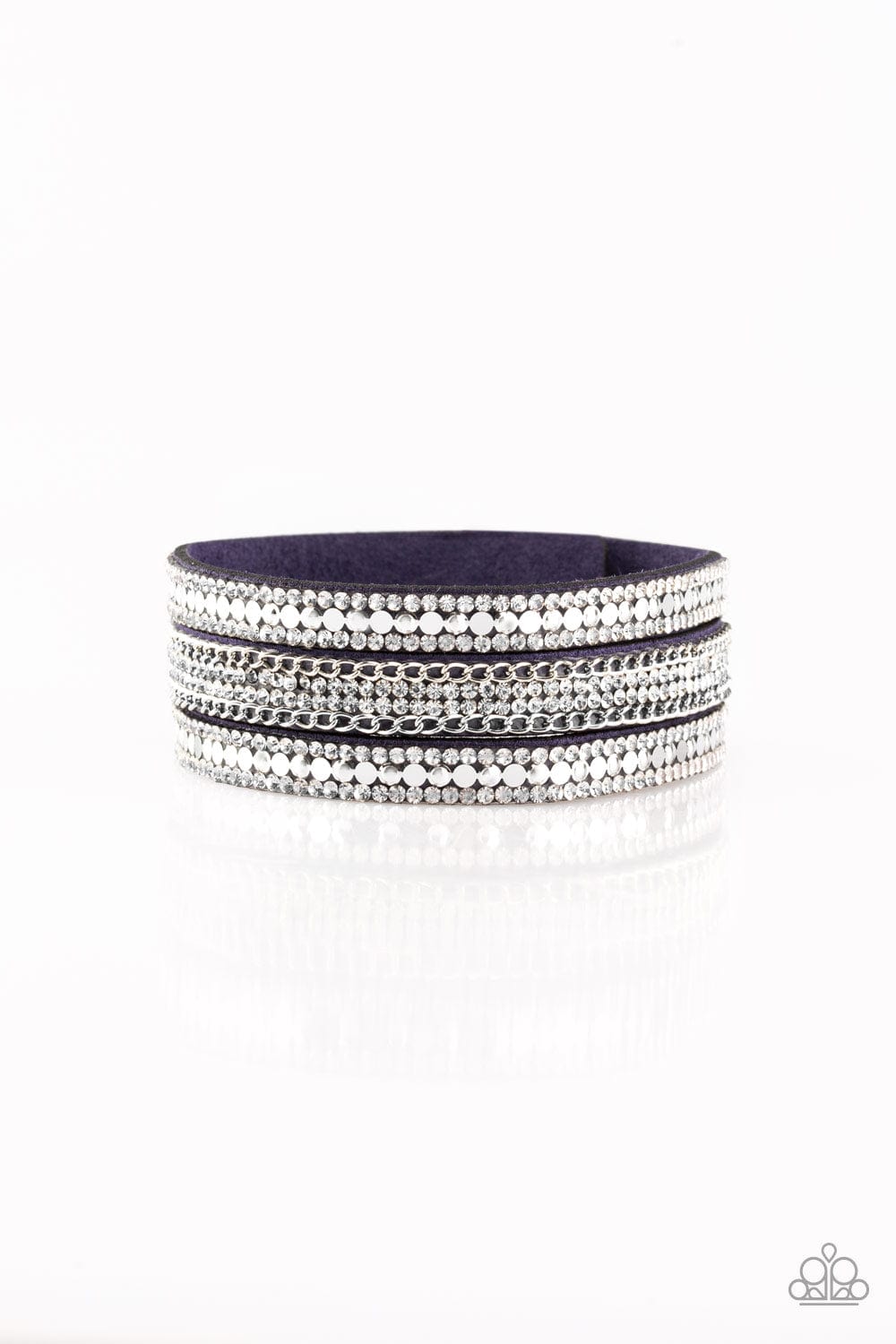 Fashion Fanatic - Blue Rhinestone Women's Bracelet - GODDESSBLINGS