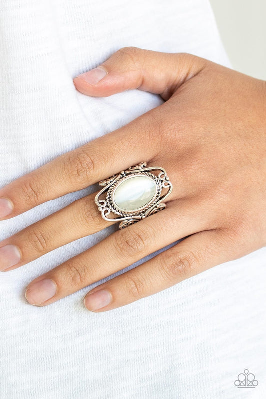 Fairytale Flair-White Pearl Ring - GODDESSBLINGS