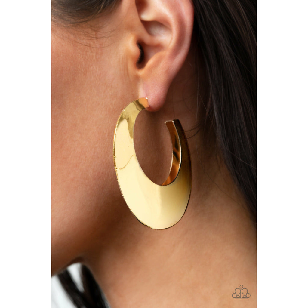 Going OVAL-board - Gold Earrings - GODDESSBLINGS