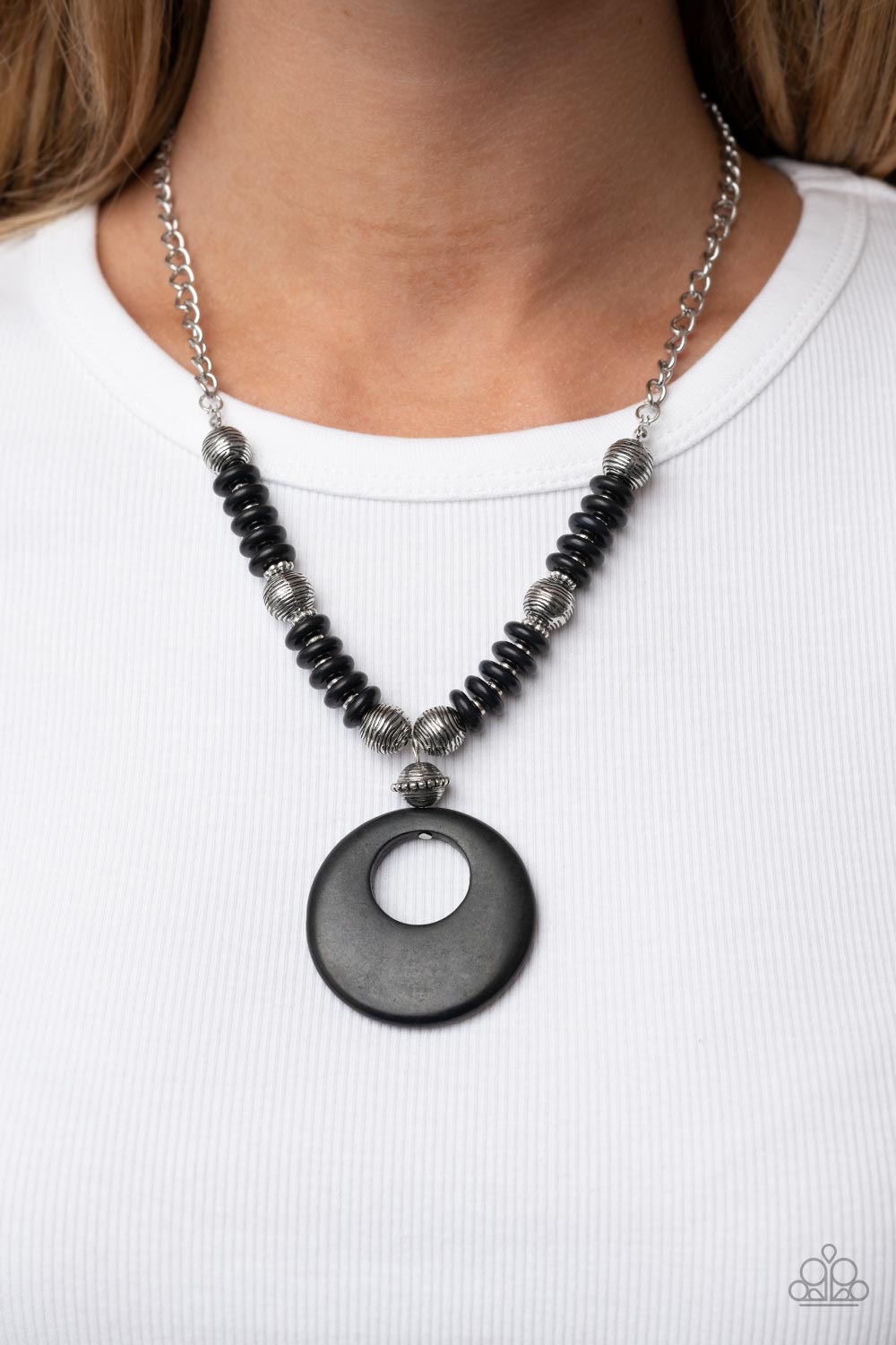 Oasis Goddess - Black Stone Necklace - GODDESSBLINGS