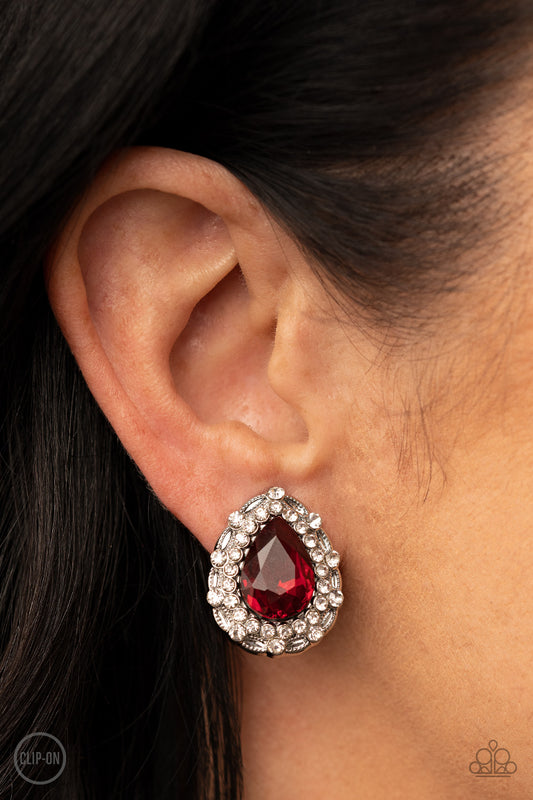 Haute Happy Hour - Red Earrings - GODDESSBLINGS