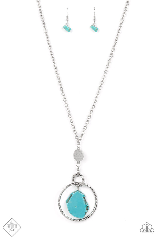 Keep the PIECE - Blue turquoise stone necklace - GODDESSBLINGS