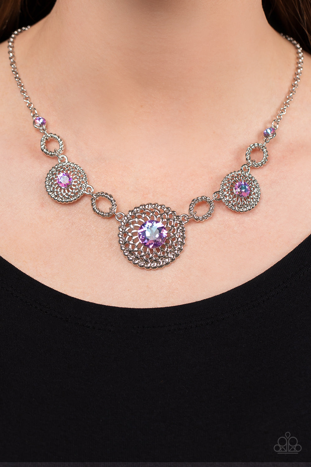 Cosmic Cosmos - Purple Necklace - GODDESSBLINGS