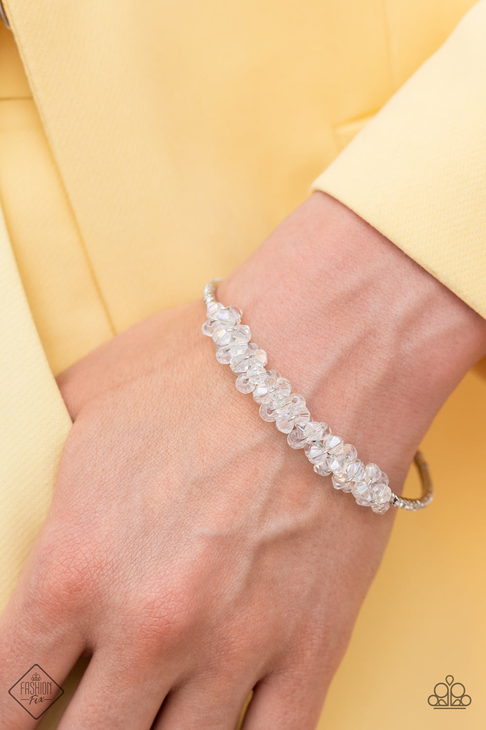 Baubly Personality - White silver bracelet - GODDESSBLINGS