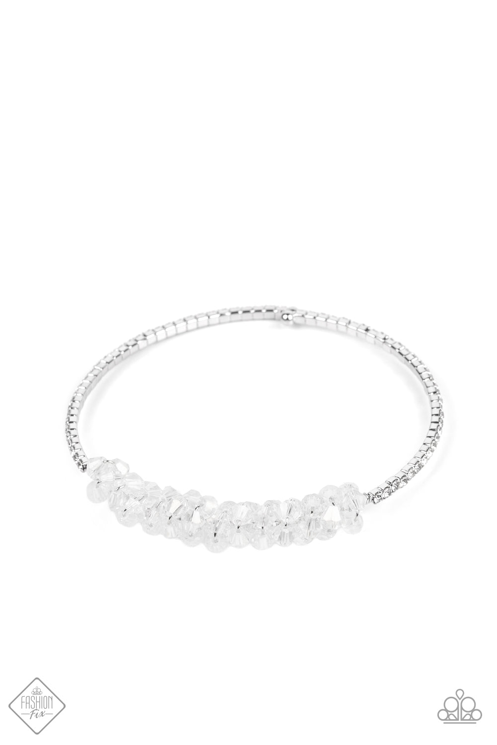 Baubly Personality - White silver bracelet - GODDESSBLINGS