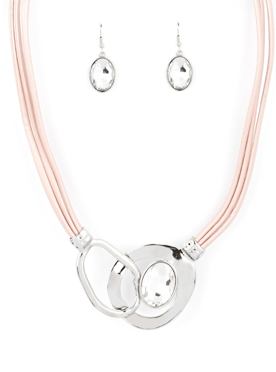 Californian Cowgirl - Pink leather necklace - GODDESSBLINGS