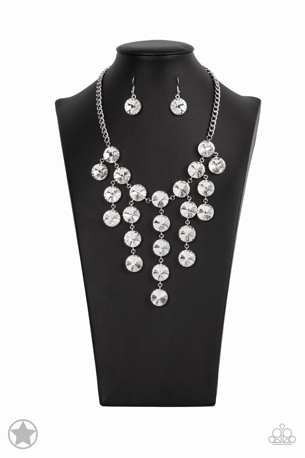 Fashion Jewelry, silver rhinestone necklace