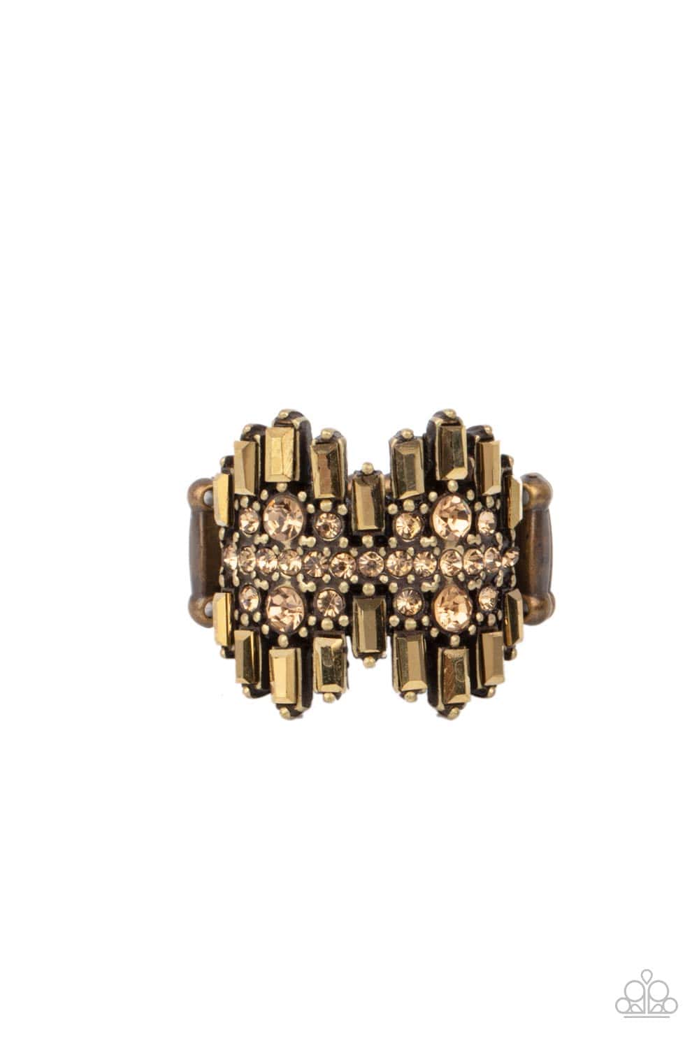 Urban Empire - Women's Baguette Rings Brass Ring - GODDESSBLINGS