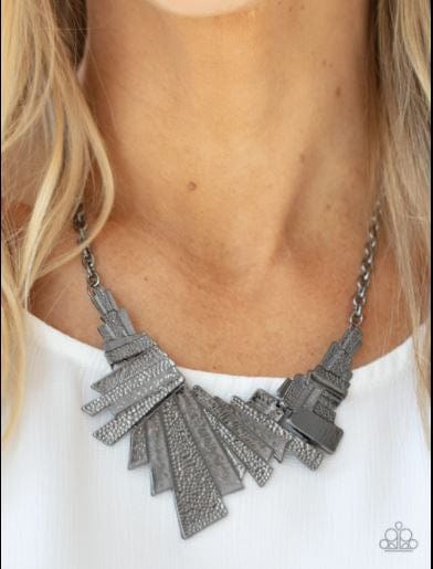 Happily, Ever Aftershock- Gray Metal women's Necklace - GODDESSBLINGS