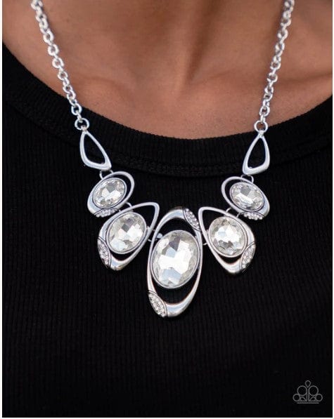 Hypnotic twinkle-White Necklace - Life of the Party Exclusive - GODDESSBLINGS