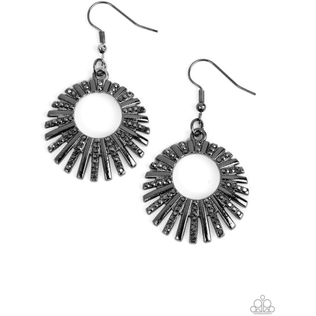 Rebel Resplendence - Black Earrings - GODDESSBLINGS